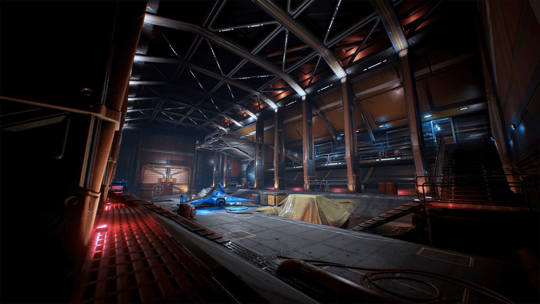 Sci-Fi Hangar in Environments - UE Marketplace