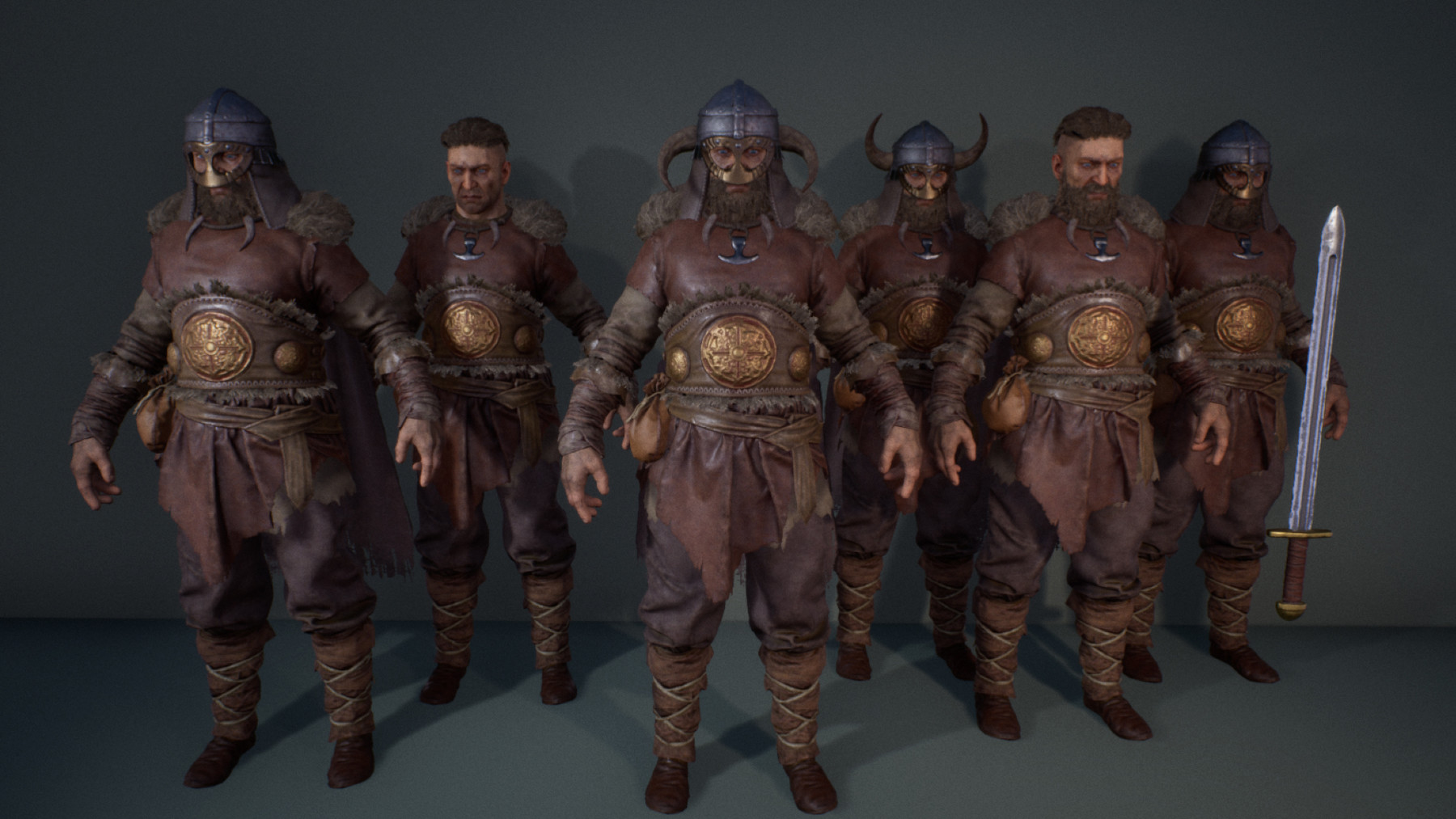 ArtStation - Viking Warriors characters pack | Game Assets