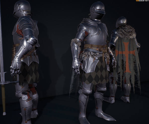 ArtStation - Gothic Knights, characters pack | Game Assets