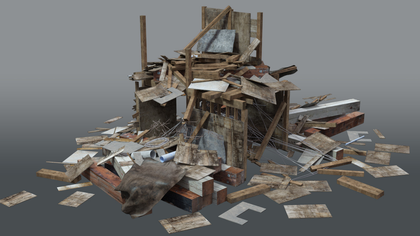 ArtStation Destroyed House Resources