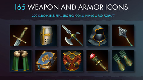 Weapon Armor And Equipment Icons