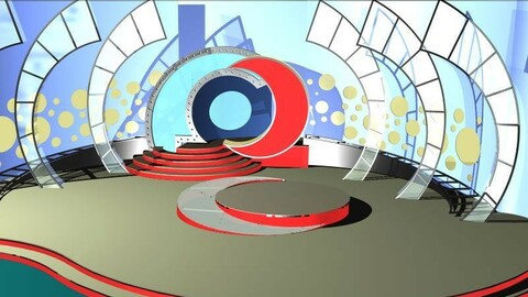 Virtual TV Studio Entertainment Set 8