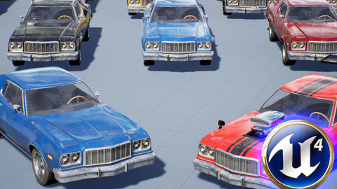 Muscle Car Vehicle Pack for UE4