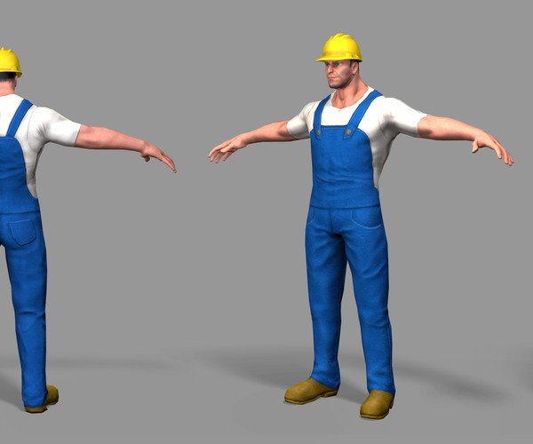 ArtStation - Worker lowpoly | Game Assets