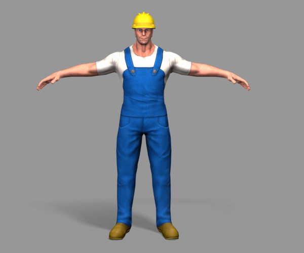 ArtStation - Worker lowpoly | Game Assets