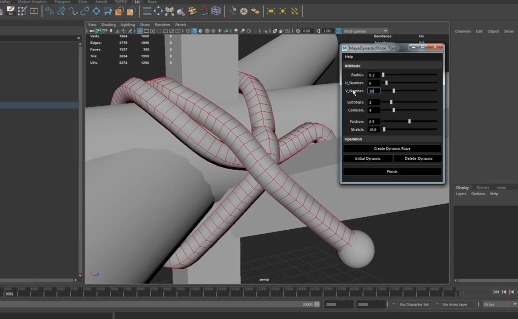 ArtStation Maya dynamic rope Resources
