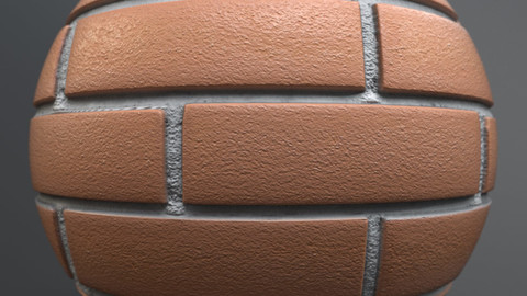 Brick wall 04299a - PBR Material GamesTextures.com