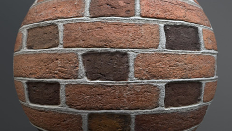 Brick wall 5097 - PBR Material GamesTextures.com