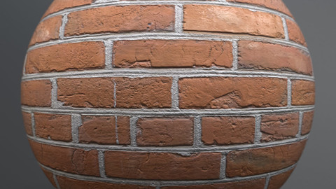 Brick wall 01675 - PBR Material GamesTextures.com