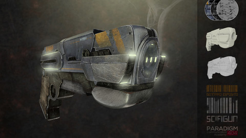 SCIFI Gun 3D Asset