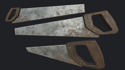 Old Wood Saw PBR