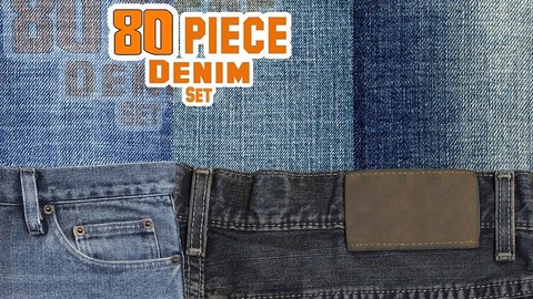 80 Piece Denim set