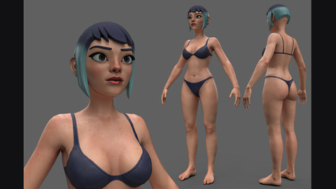 Female Stylised BaseMesh