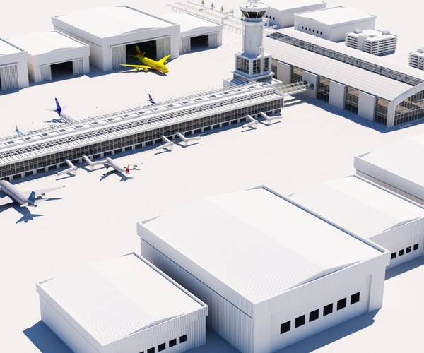 ArtStation - Airport Buildings Layout | Resources