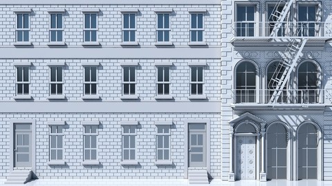 Commercial Building Facade 01