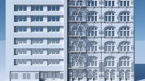 Commercial Building Facade 13