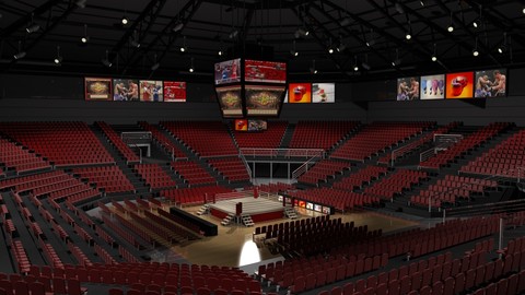 Boxing Arena 3D model
