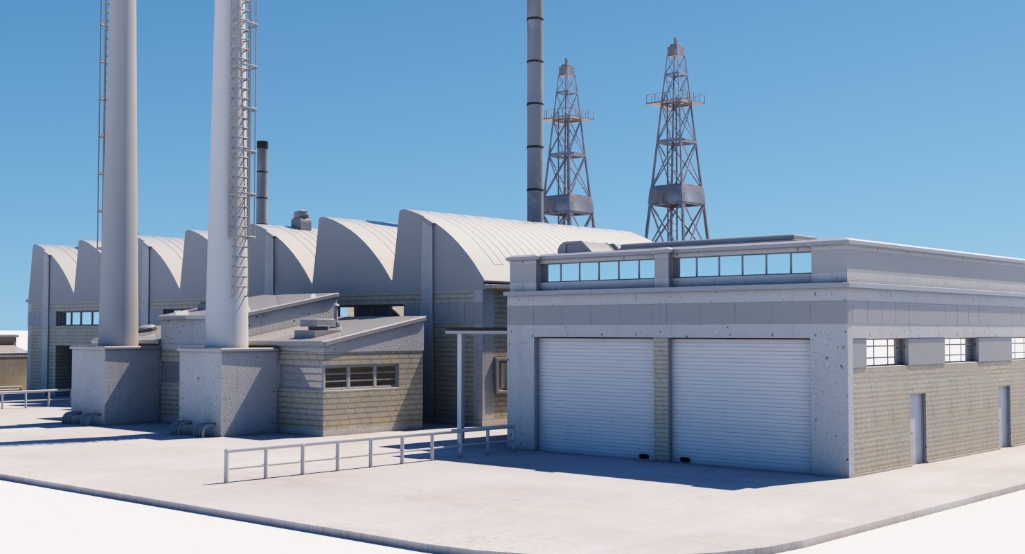 Factory 3. Фабрика 3д модель. Factory 3d model. 3d модель завода.