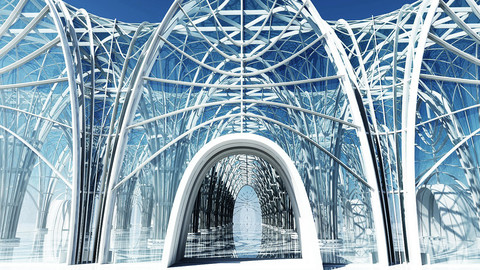 Futuristic Interior Scene