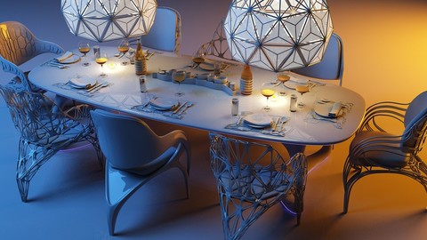 Futuristic Dining Set