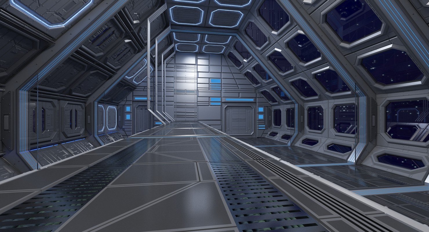 ArtStation - Sci Fi Interior 4 3D model | Resources