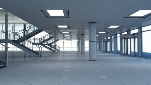 Modern Glass Building Interior And Exterior