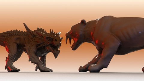 Sabre Tooth And Dragon