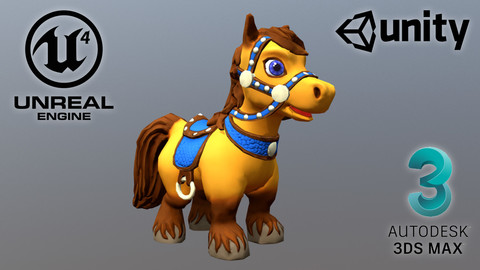 Cartoon Talking Horse