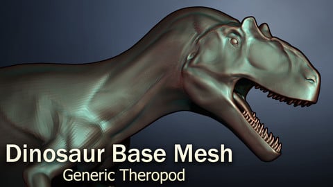Dinosaur Base Mesh - Generic Theropod