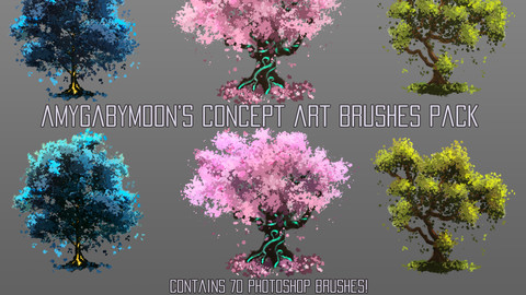 70 Concept Art Brushes Pack