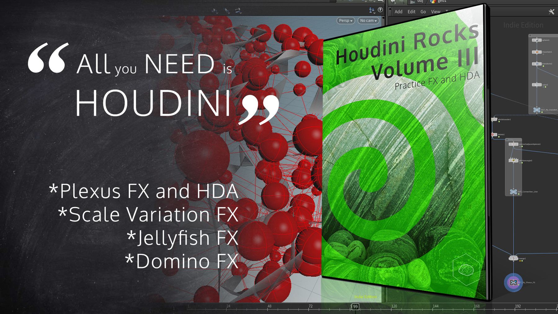 Houdini Volume. Houdini Drops.