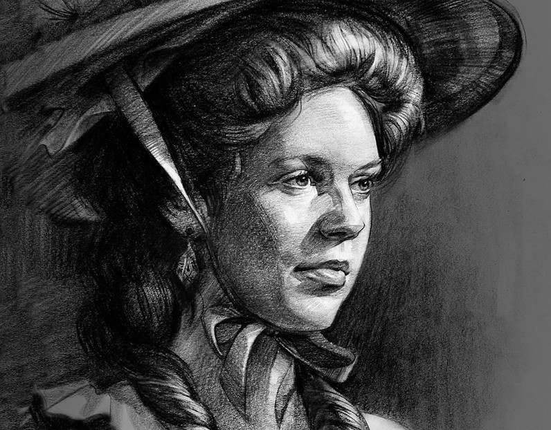 Portrait Drawing Demonstration: How to Draw a Woman's Portrait