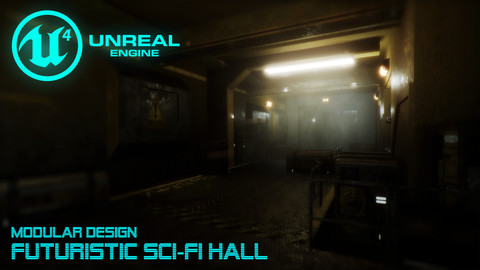 Futuristic Sci-Fi Hall