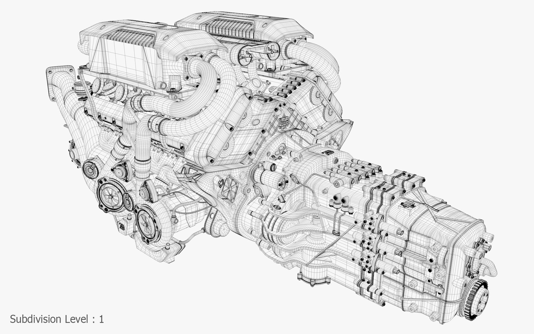 bugatti w16 engine diagram