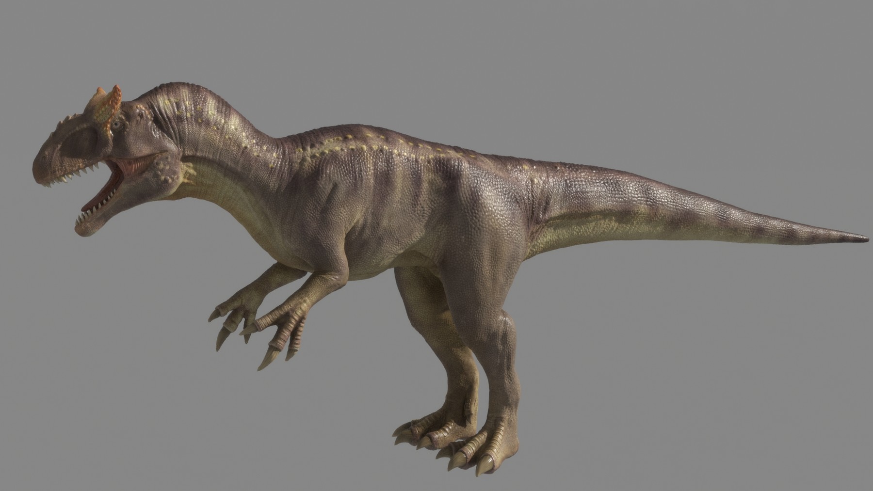 Maya scene files include: allosaurus_rig.ma: the rigged dinosaur. texture f...