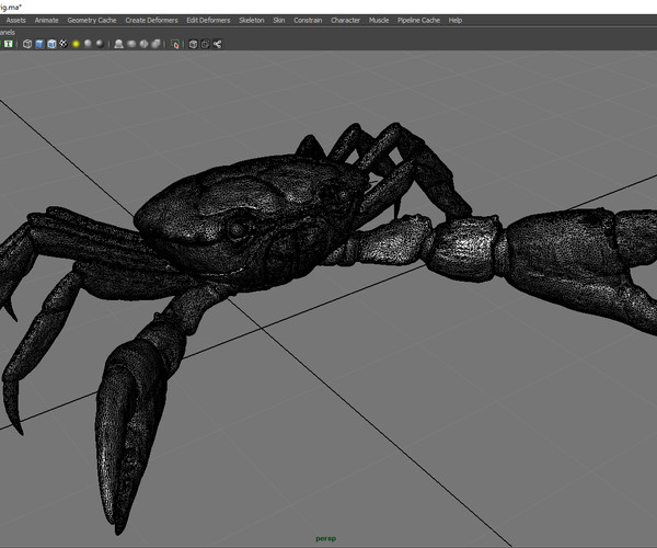 ArtStation Crab Maya Rig Resources