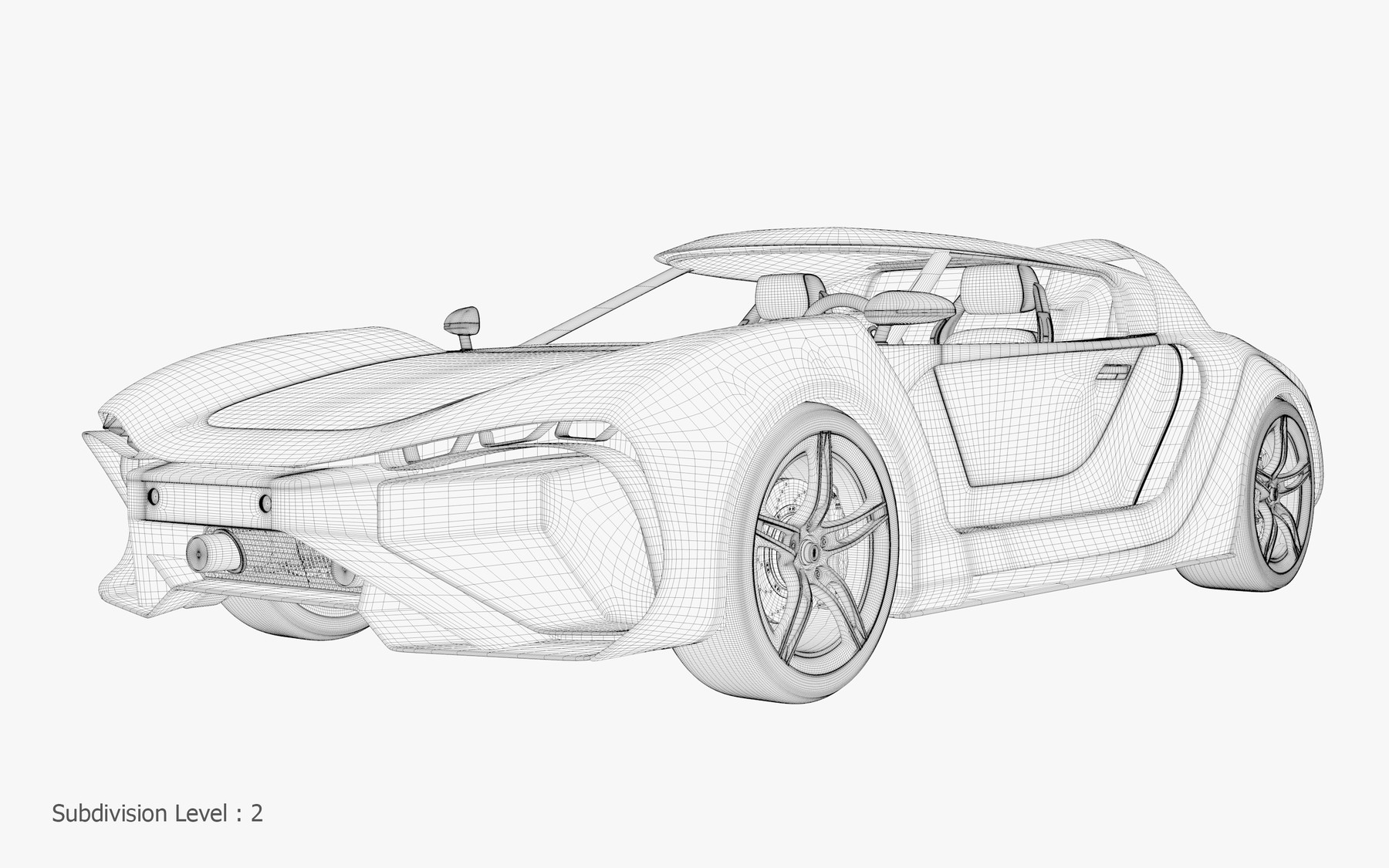 ArtStation - 3D Concept Car and Chassis | Game Assets