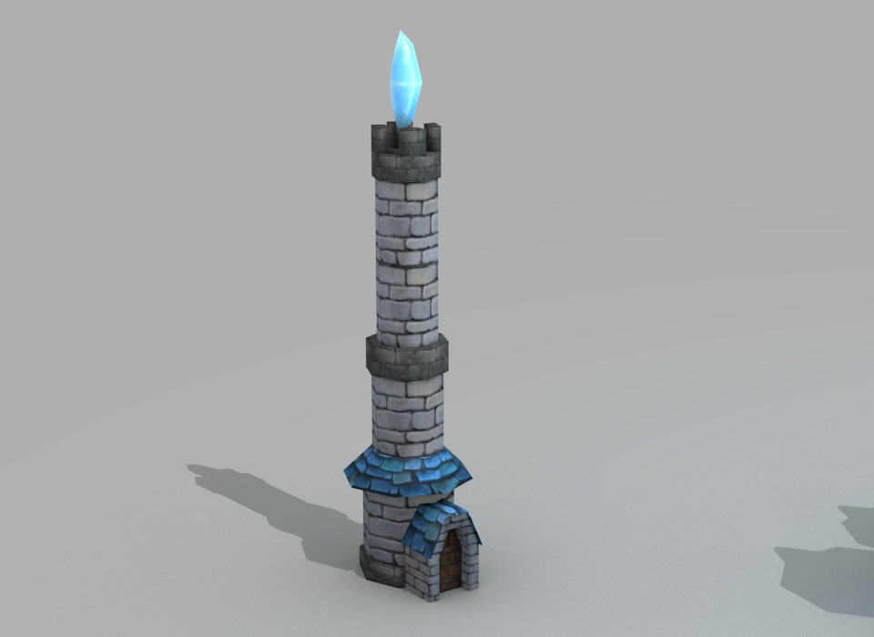 Artstation Wizard Tower Models [low Poly] Game Assets