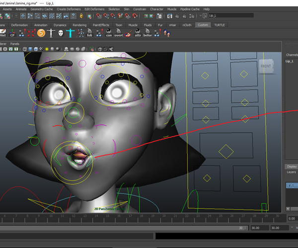 ArtStation - Janine Female character Maya Rig | Resources