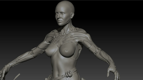 Ghost girl High poly