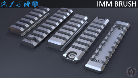 Picatinny Rail imm curve brush