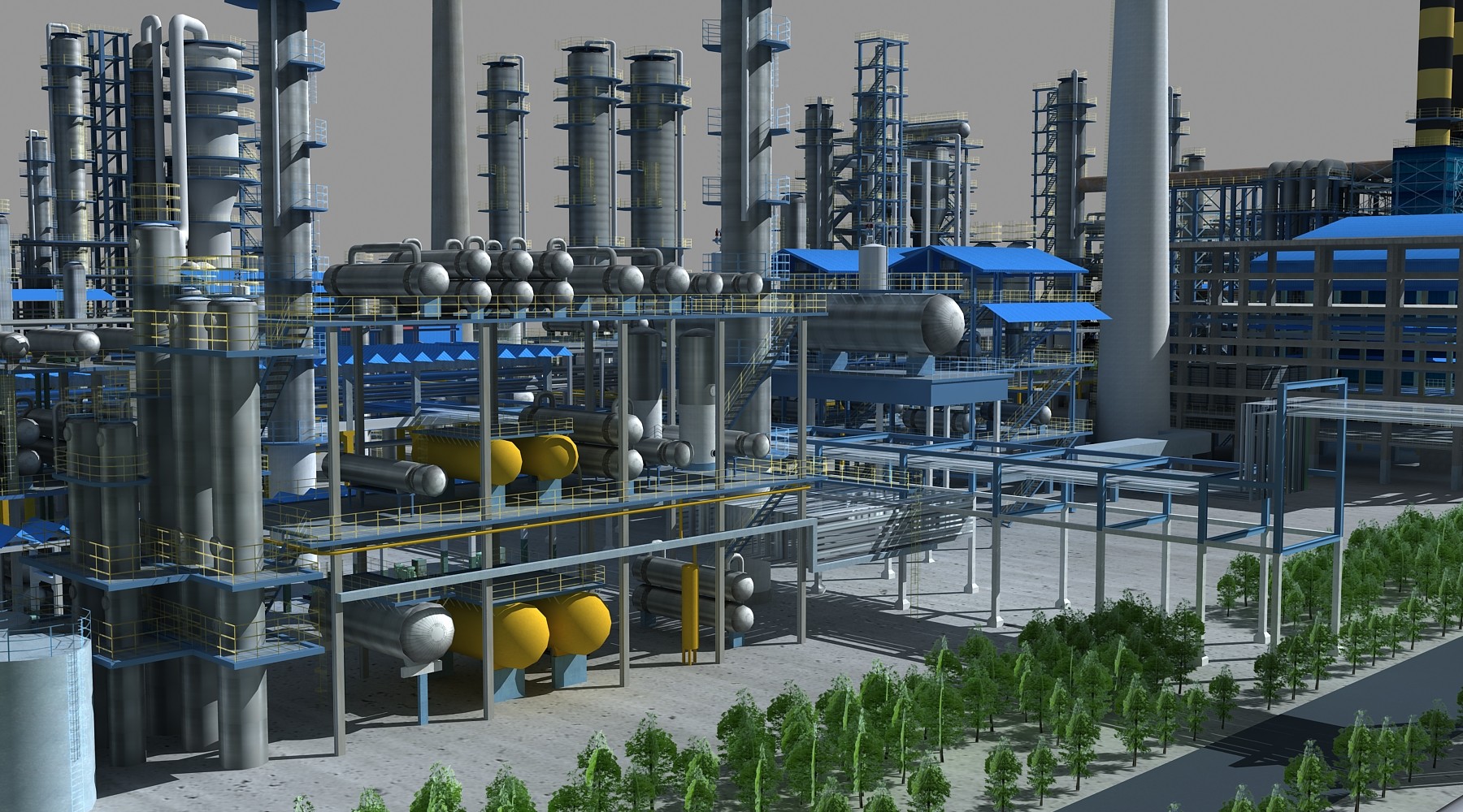 ArtStation - A large complete Refinery | Resources