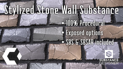 Stylized Stone Wall Substance