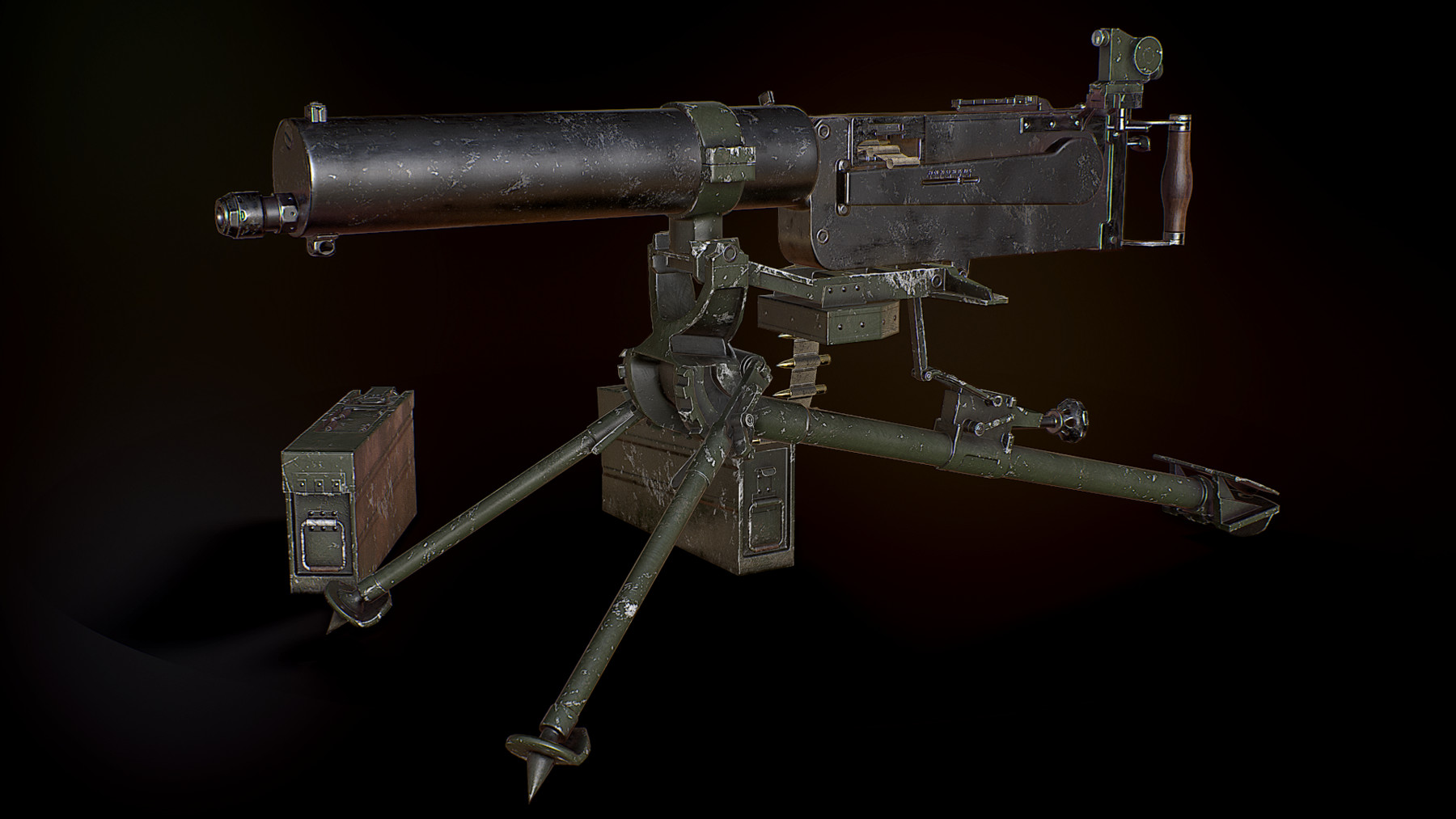 ArtStation - MG08 German Machine Gun | Resources