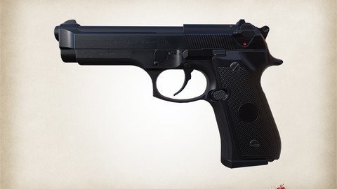 FPS M9 Beretta Pistol