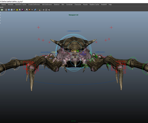 Artstation Defiler Maya Rig Resources