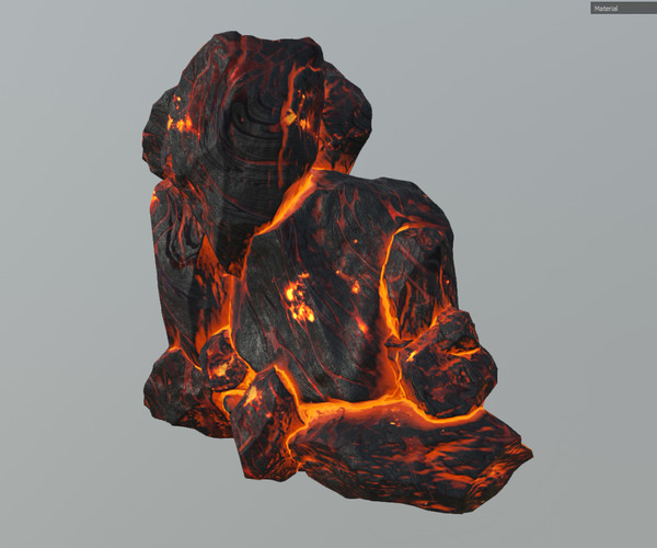 ArtStation - Low poly Realistic Lava Block Modular Pack | Game Assets