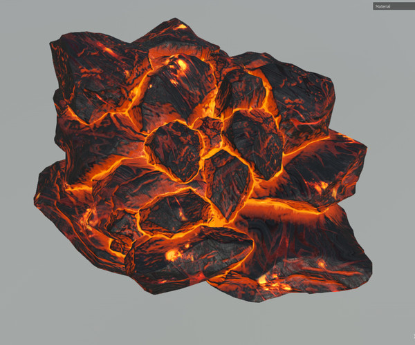 ArtStation - Low poly Realistic Lava Block Modular Pack | Game Assets