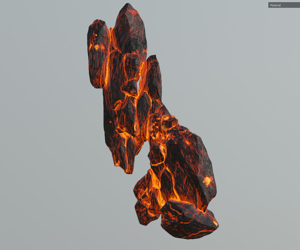 ArtStation - Low poly Realistic Lava Block Modular Pack | Game Assets