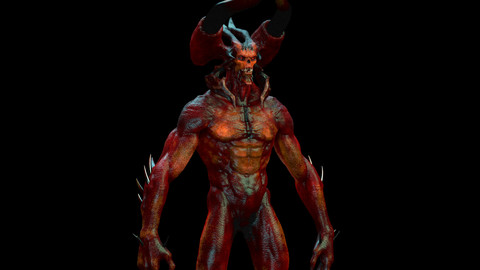 Demon (big) Maya Rig